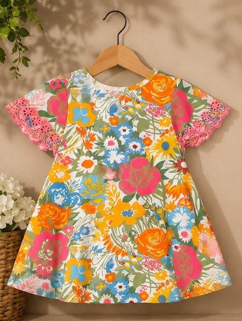 Matila Jane Girls Eyelet Flutter Sleeve Knit Top Size: 6-12mo